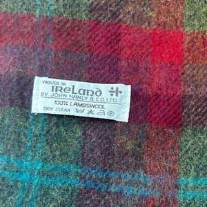John Hanly Lambswool Plaid Scarf